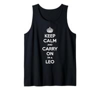Keep Calm and Carry on I'm a Leo - Astrologie Amusante Débardeur