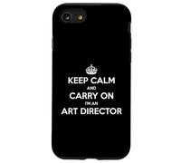 Keep Calm and Carry on I'm an Art Director - Drôle Coque pour iPhone SE (2020) / 7/8