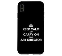 Keep Calm and Carry on I'm an Art Director - Drôle Coque pour iPhone XS Max