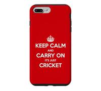 Keep Calm and Carry on It's Just Cricket - Drôle Coque pour iPhone 7 Plus/8 Plus