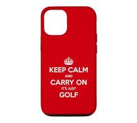 Keep Calm and Carry on It's Just Golf - Drôle Coque pour iPhone 12/12 Pro