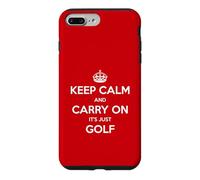 Keep Calm and Carry on It's Just Golf - Drôle Coque pour iPhone 7 Plus/8 Plus