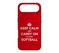 Keep Calm and Carry on It's Just Softball - Drôle Coque pour iPhone Air