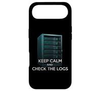 Keep Calm and Check The Logs Sysadmin IT Tech Humor Coque pour iPhone Air