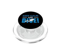 Keep Calm and Dive Scuba Funny Diver Diving PopSockets PopGrip pour MagSafe
