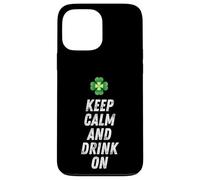 Keep Calm and Drink on Funny St Patrick's Day Shamrock Irlandais Coque pour iPhone 13 Pro Max