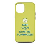 Keep Calm and Dun't Be Flummoxed Yorkshire Dailect Bleu Coque pour iPhone 12/12 Pro