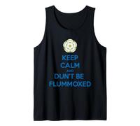 Keep Calm and Dun't Be Flummoxed Yorkshire Dailect Bleu Débardeur
