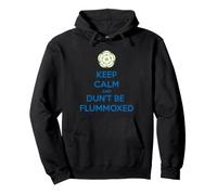Keep Calm and Dun't Be Flummoxed Yorkshire Dailect Bleu Sweat à Capuche