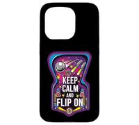 Keep Calm and Flip on Retro Pinball Arcade Game Coque pour iPhone 15 Pro