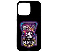 Keep Calm and Flip on Retro Pinball Arcade Game Coque pour iPhone 15 Pro Max