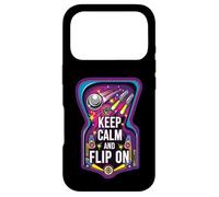 Keep Calm and Flip on Retro Pinball Arcade Game Coque pour iPhone 17 Pro