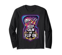 Keep Calm and Flip on Retro Pinball Arcade Game Manche Longue