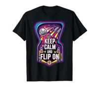 Keep Calm and Flip on Retro Pinball Arcade Game T-Shirt