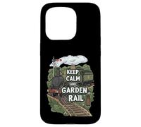 Keep Calm and Garden Rail Model Train Hobbyist Coque pour iPhone 15 Pro