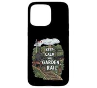 Keep Calm and Garden Rail Model Train Hobbyist Coque pour iPhone 15 Pro Max