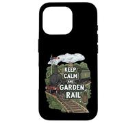 Keep Calm and Garden Rail Model Train Hobbyist Coque pour iPhone 16 Pro