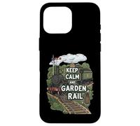 Keep Calm and Garden Rail Model Train Hobbyist Coque pour iPhone 16 Pro Max