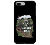 Keep Calm and Garden Rail Model Train Hobbyist Coque pour iPhone 7 Plus/8 Plus