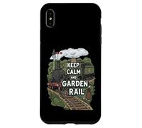 Keep Calm and Garden Rail Model Train Hobbyist Coque pour iPhone XS Max