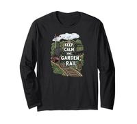 Keep Calm and Garden Rail Model Train Hobbyist Manche Longue