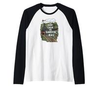 Keep Calm and Garden Rail Model Train Hobbyist Manche Raglan