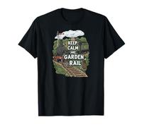 Keep Calm and Garden Rail Model Train Hobbyist T-Shirt