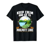 Keep Calm And Go To Philpott Lake Camping Sayings Camper T-Shirt
