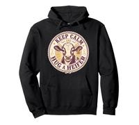 Keep Calm and Hug a Heifer Country Western Cow Humour Sweat à Capuche