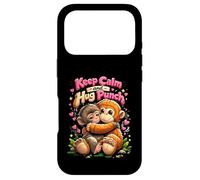 Keep Calm and Hug Punch Cute Monkeys Cuddle Humour Coque pour iPhone 17 Pro