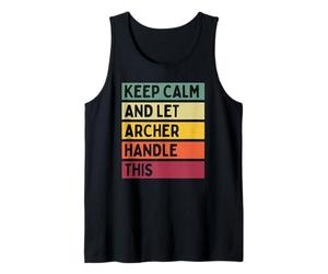 Keep Calm and Let Archer Handle This Funny Retro Citation Débardeur