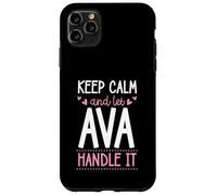 Keep Calm and Let Ava Handle It Chill Prénom Coque pour iPhone 11 Pro Max