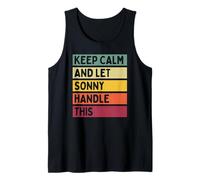 Keep Calm and Let Sonny Handle This Funny Retro Citation Débardeur