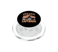 Keep Calm and Love Capybara PopSockets PopGrip pour MagSafe