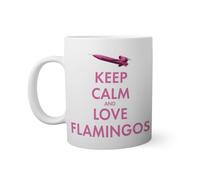 keep calm and love flamingo ukraine victory Tasse Blanche Nouveauté Drôle Pour Thé au Café 330ml