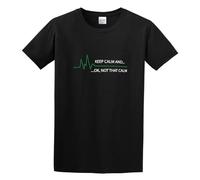 Keep Calm and. Ok Not That Calm Unisex 100% Cotton Short-Sleeve T-Shirts Black XXL