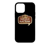 Keep Calm and Play Kubb de Joueur de Jeu d'échecs Viking Coque pour iPhone 12 Mini