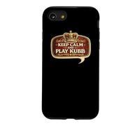 Keep Calm and Play Kubb de Joueur de Jeu d'échecs Viking Coque pour iPhone SE (2020) / 7/8