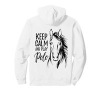Keep Calm and Play Polo Visage de Cheval Sweat à Capuche