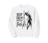 Keep Calm and Play Polo Visage de Cheval Sweatshirt