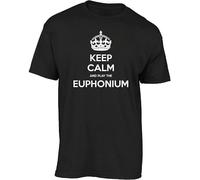 Keep Calm and Play The Euphonium t Shirt Black S