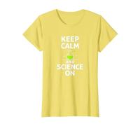 Keep Calm and Science on - Laboratoire de Chimie des Enseignants scientifiques T-Shirt, Femme, Citron, L