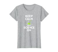 Keep Calm and Science on - Laboratoire de Chimie des Enseignants scientifiques T-Shirt, Femme, Gris Chiné, XXL