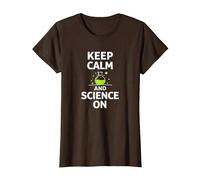 Keep Calm and Science on - Laboratoire de Chimie des Enseignants scientifiques T-Shirt, Femme, Marron, 3XL