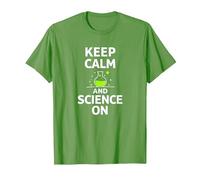 Keep Calm and Science on - Laboratoire de Chimie des Enseignants scientifiques T-Shirt, Homme, Herbe, XXL