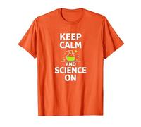 Keep Calm and Science on - Laboratoire de Chimie des Enseignants scientifiques T-Shirt, Homme, Orange, 3XL