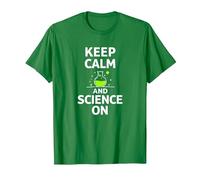 Keep Calm and Science on - Laboratoire de Chimie des Enseignants scientifiques T-Shirt, Homme, Vert Kelly, 3XL