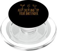 Keep Calm and Tip Your Bartender Tee Barman, Boissons PopSockets PopGrip pour MagSafe