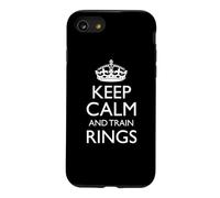 Keep Calm and Train Rings! / Design Amusant d'anneaux de Gymnastique Coque pour iPhone SE (2020) / 7/8