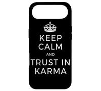 Keep Calm and Trust in Karma Yoga Love Meditation Coque pour iPhone Air